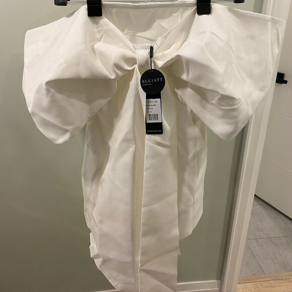 White Elliatt Bow Dress - Picture 7 of 8